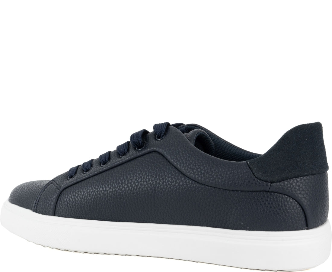 blue casual sneakers
