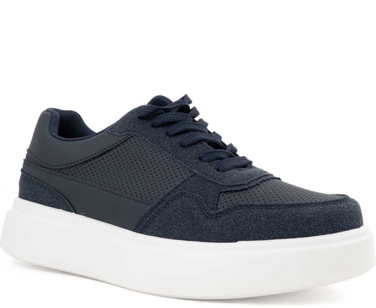 blue casual sneakers