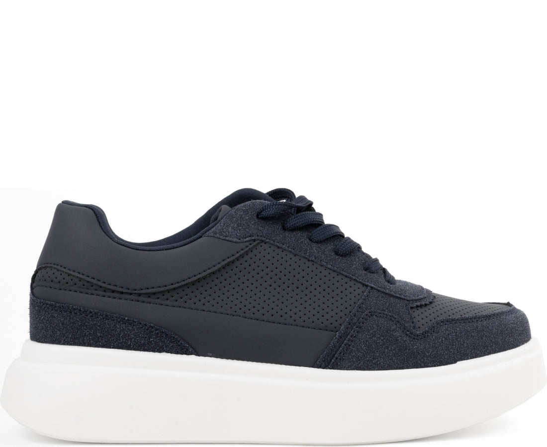 blue casual sneakers