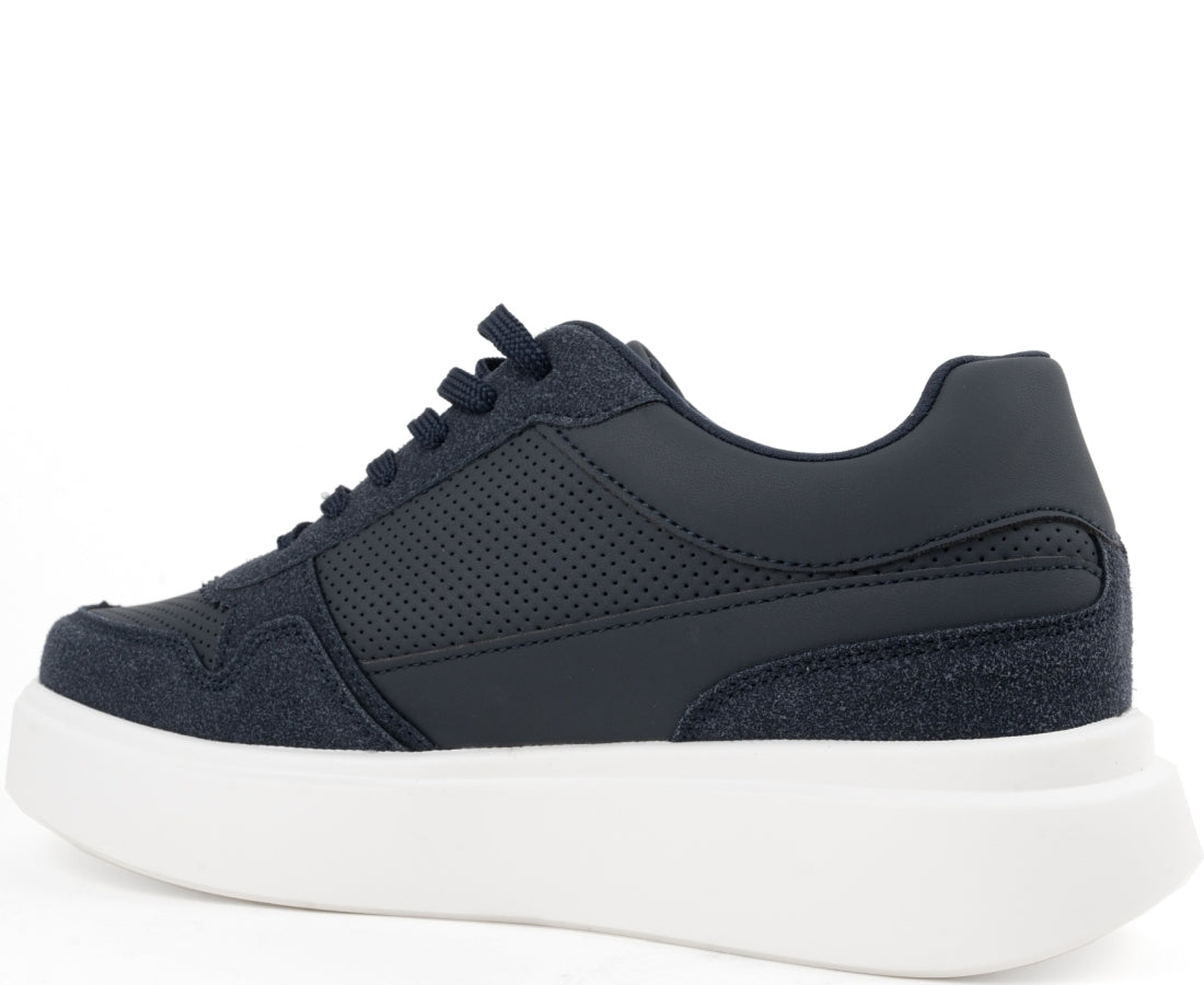 blue casual sneakers