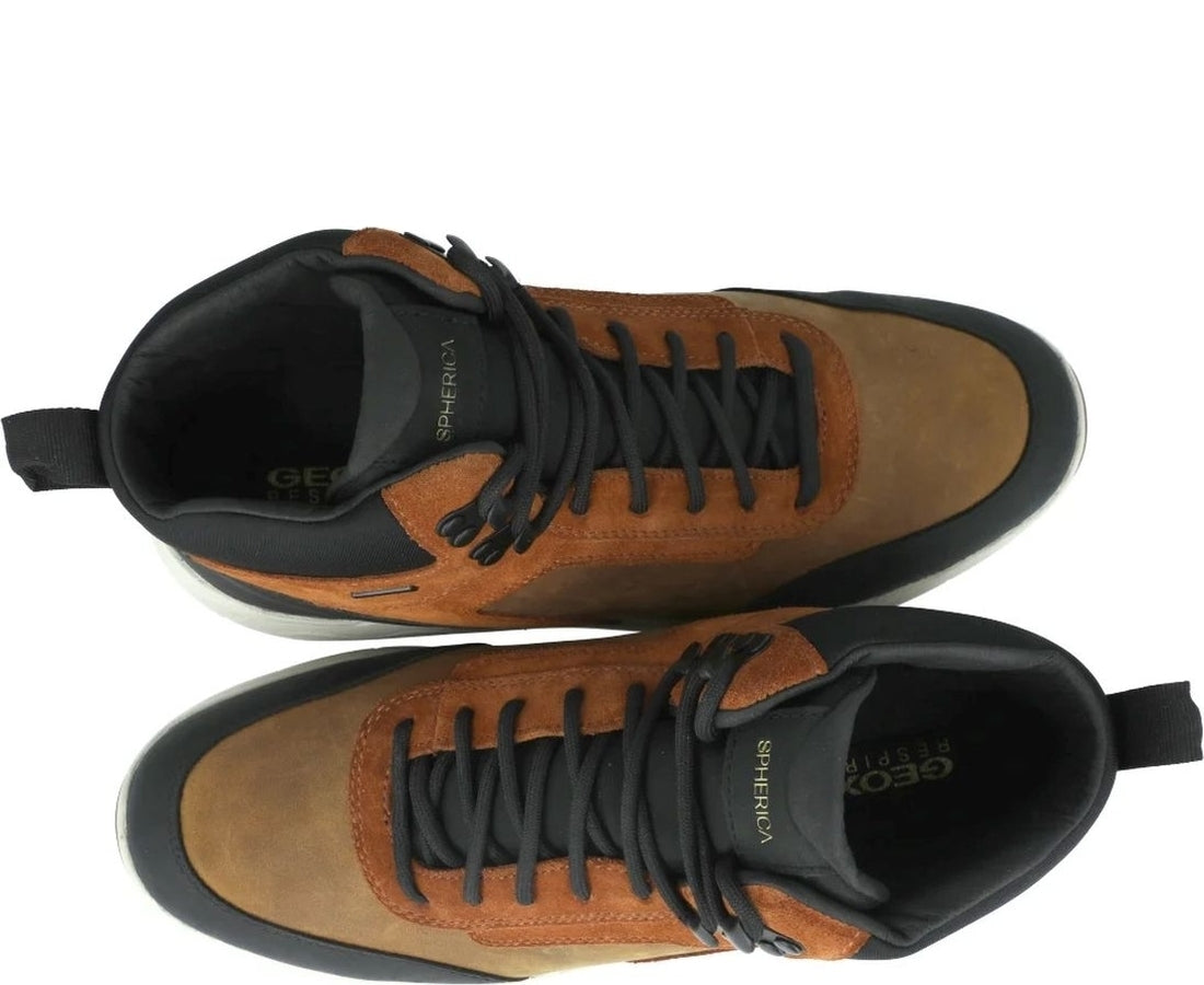 spherica booties ochre cognac
