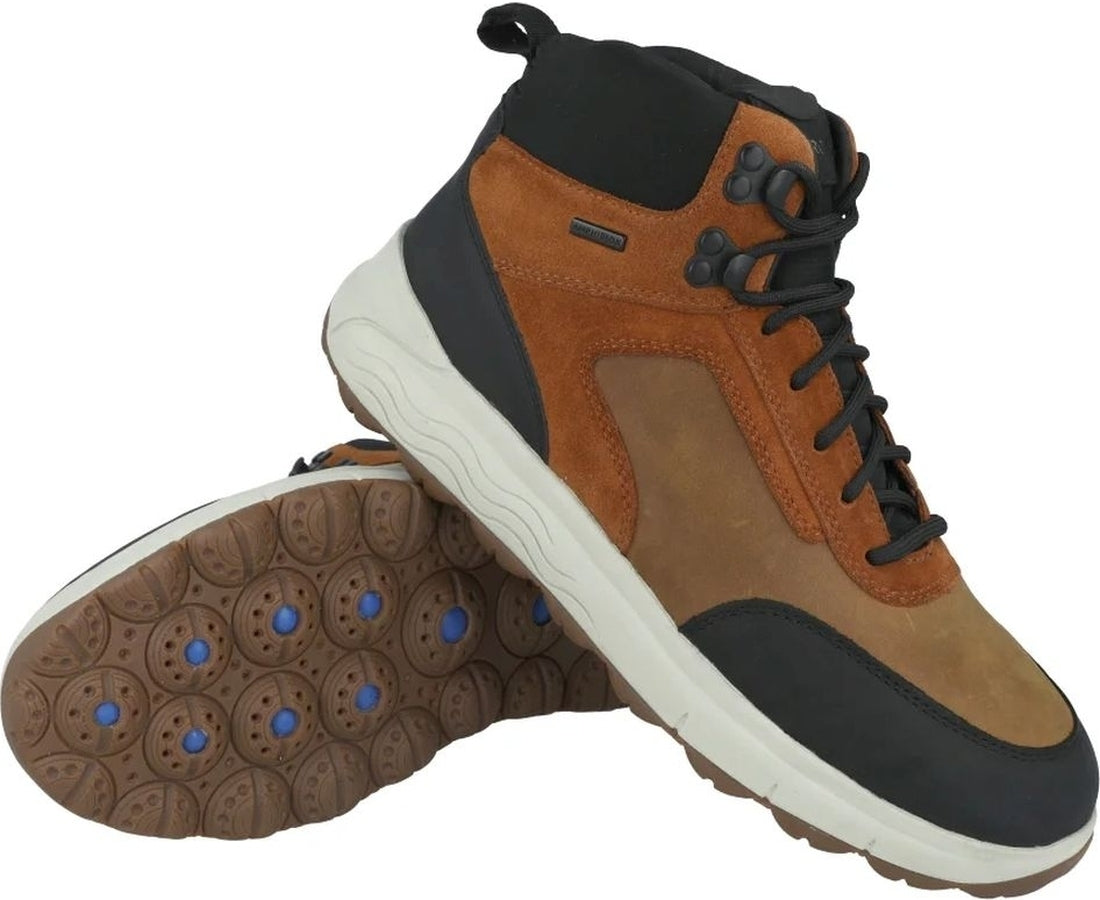 spherica booties ochre cognac