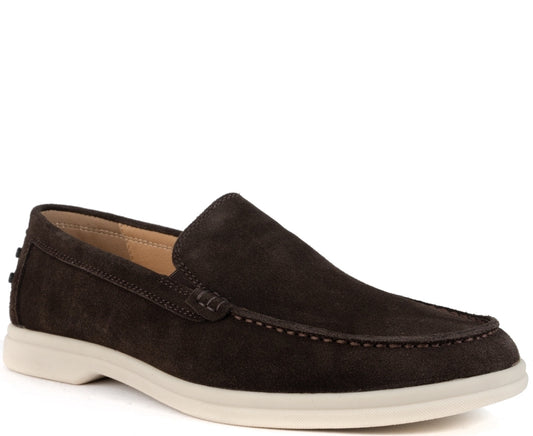 dark brown casual closed loafers