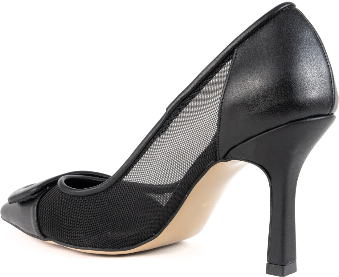 black elegant closed pumps