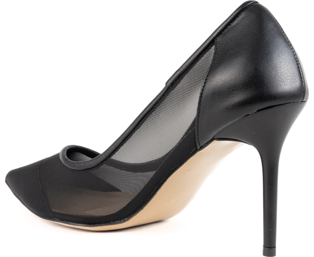 black elegant closed pumps
