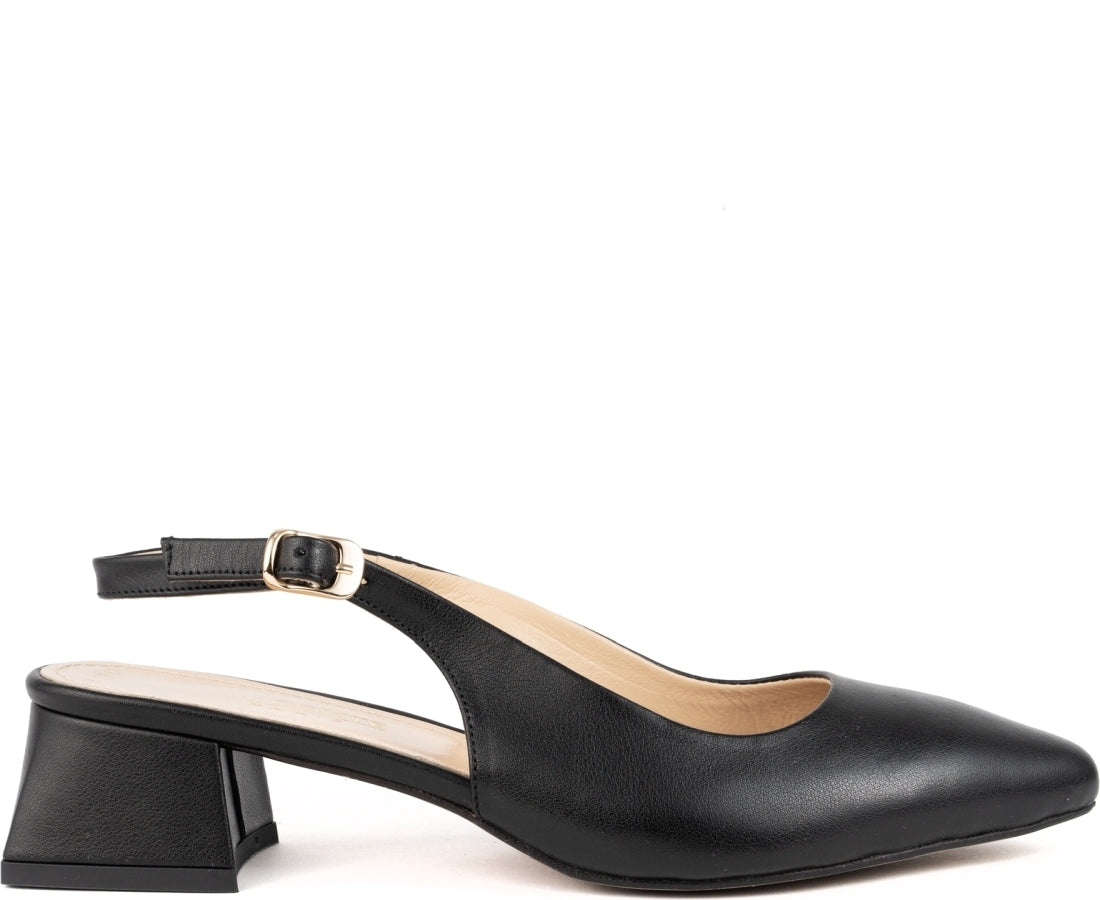 black classic part-open pumps