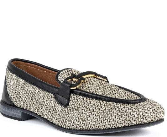 grey classic closed loafers