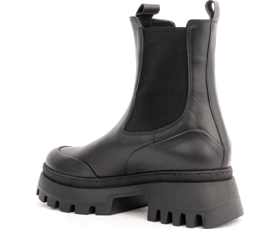 black casual closed booties