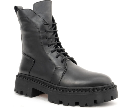 black casual closed booties