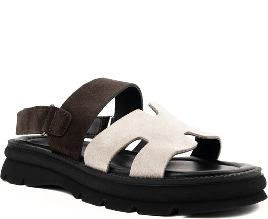 brown casual open sandals