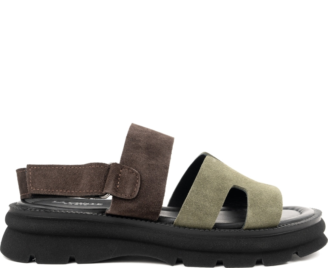 brown casual open sandals