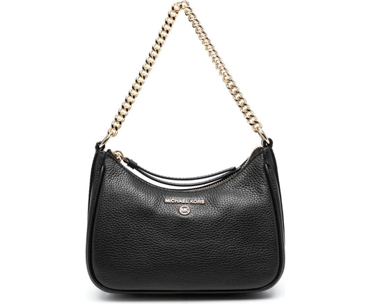 jet set leather shoulder bag