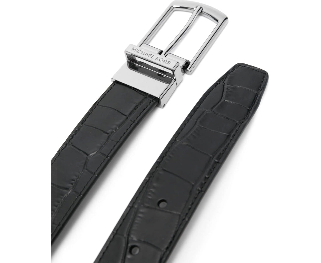 snake embossed belt