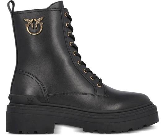 mia leather combat boots