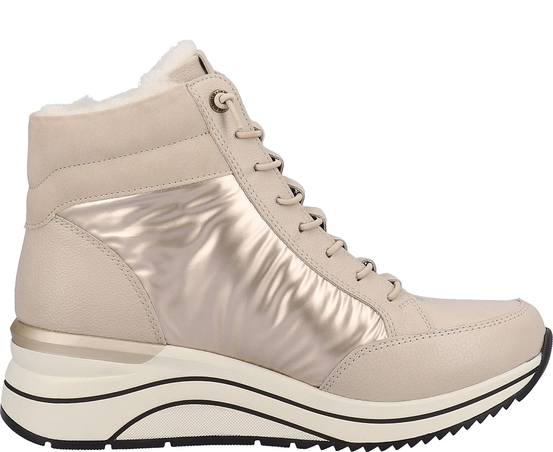 beige casual closed booties