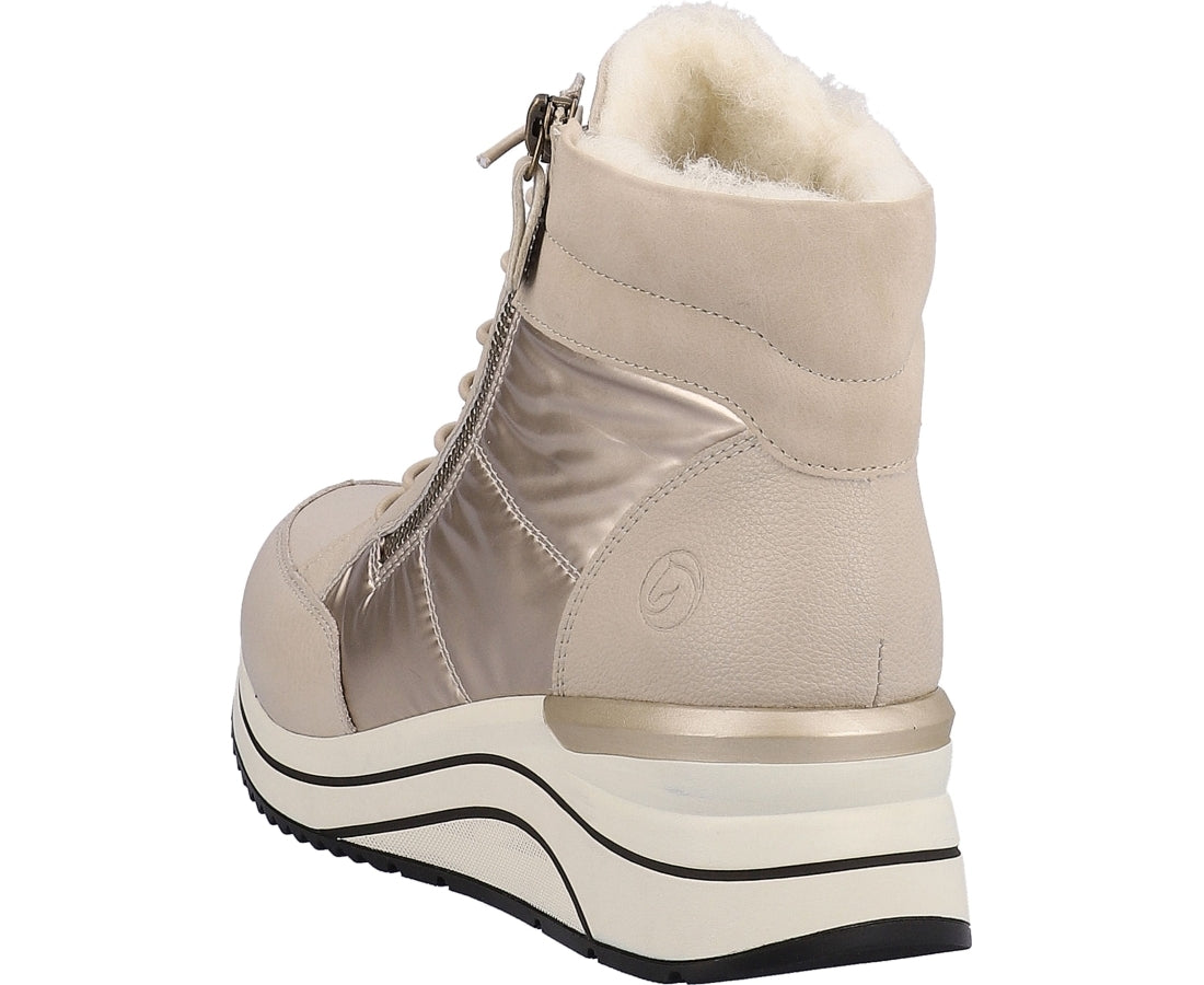 beige casual closed booties