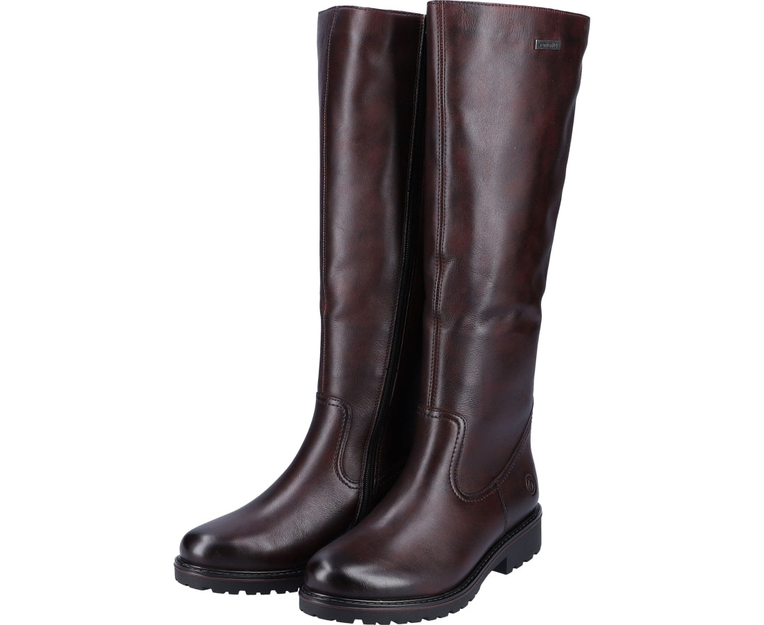 red casual closed boots