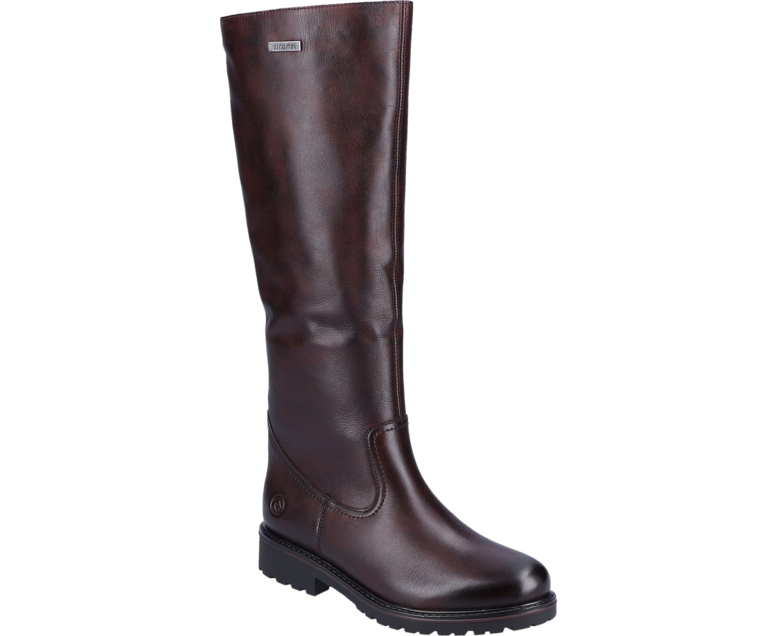 red casual closed boots