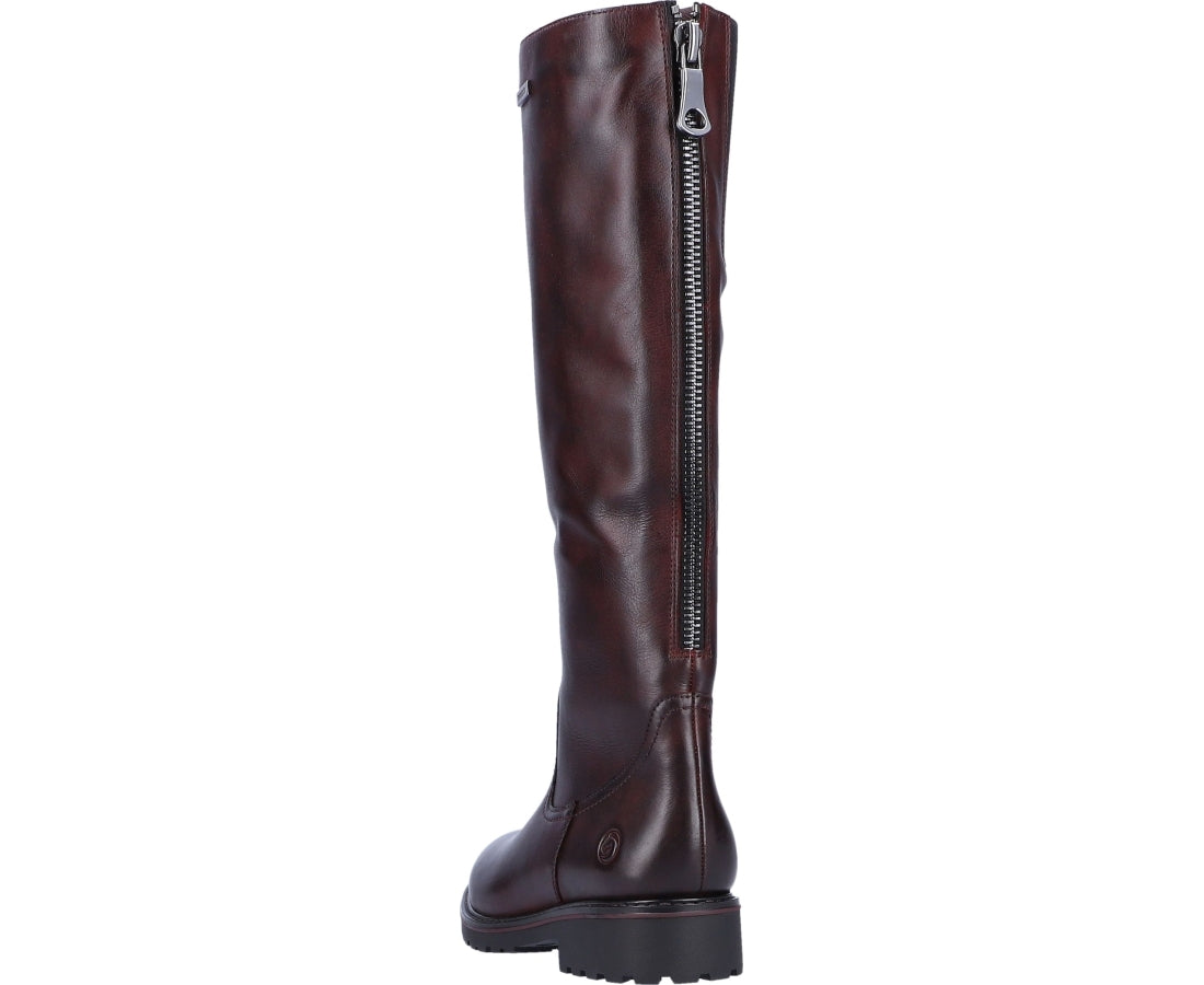 red casual closed boots