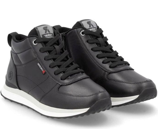 black casual closed ladies mid height boots