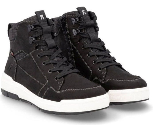 black casual closed men's boots