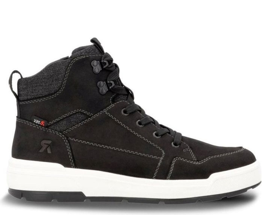 black casual closed men's boots