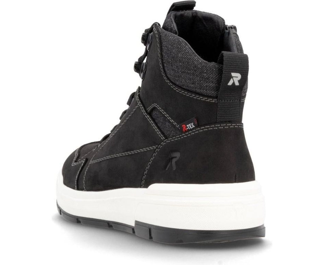 black casual closed men's boots