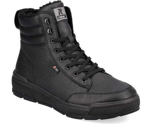 black casual closed men's boots