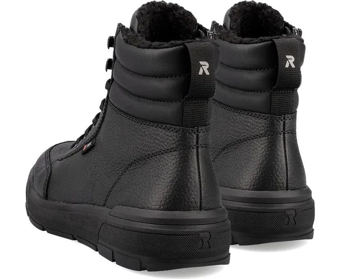 black casual closed men's boots