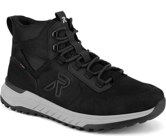 black casual closed men's boots