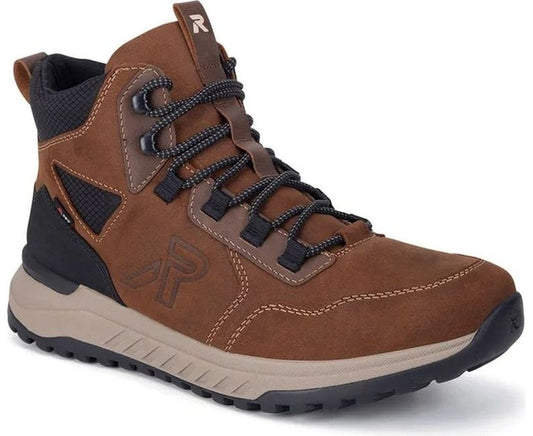 brown combination casual closed men's boots