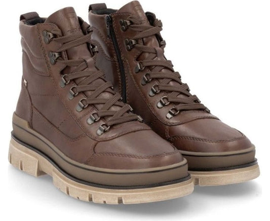 brown casual closed men's boots