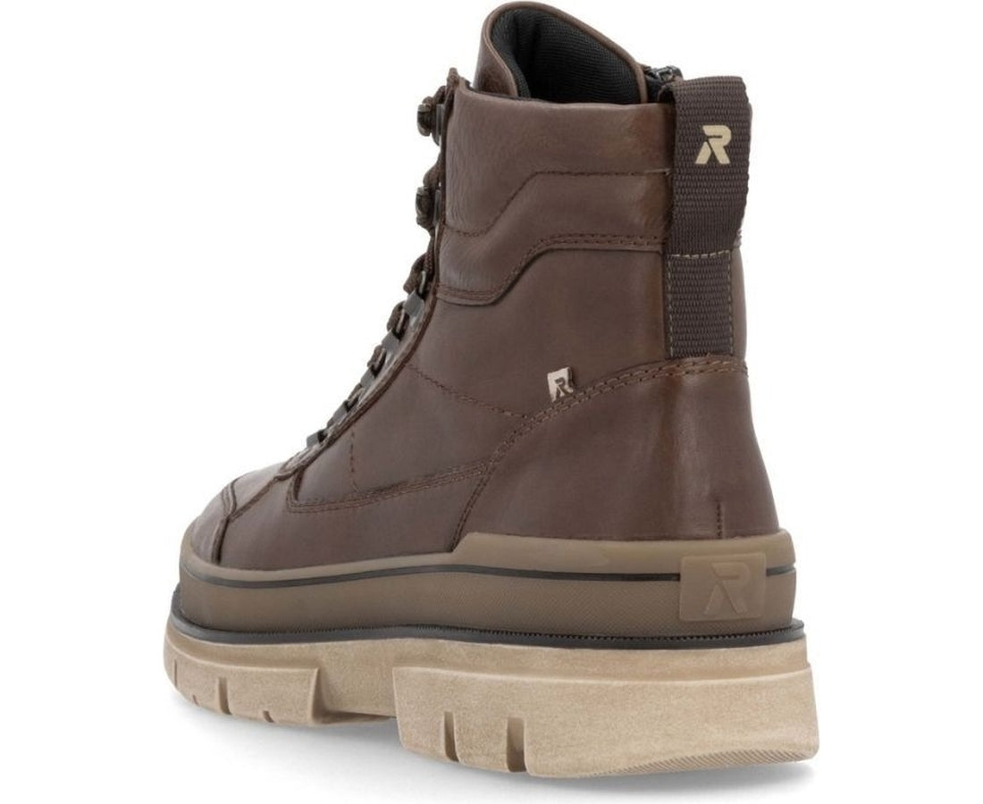 brown casual closed men's boots