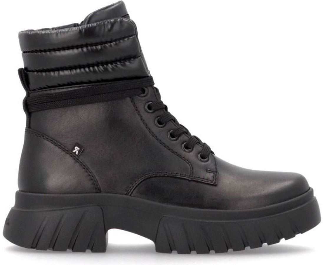 black casual closed ladies mid height boots
