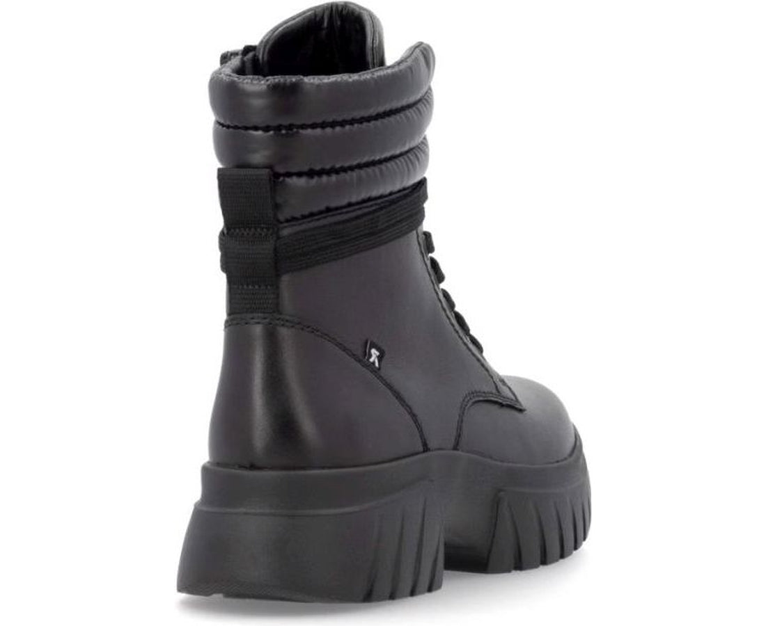 black casual closed ladies mid height boots