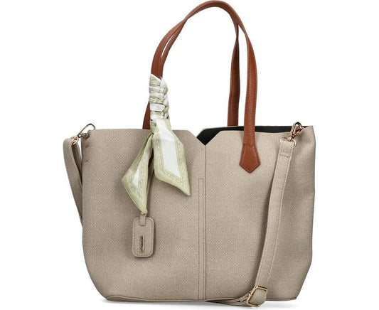 beige casual handbag