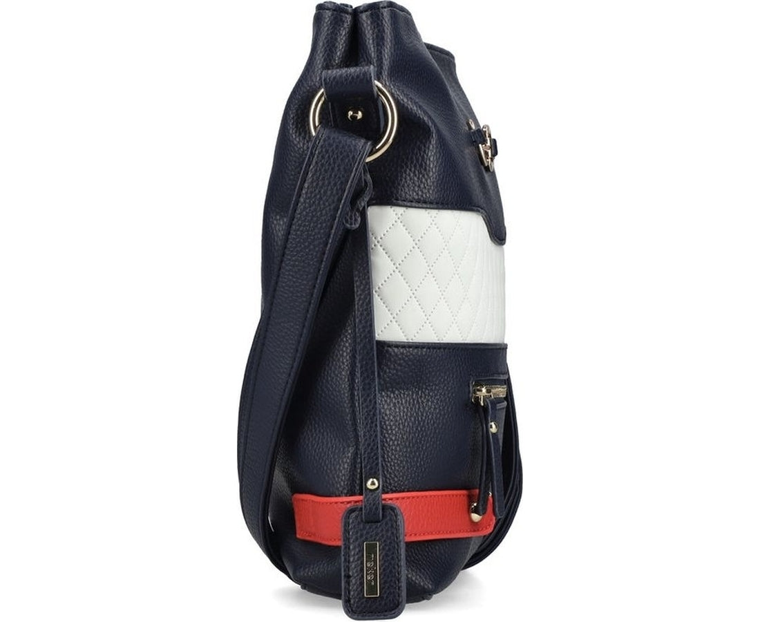 blue casual handbag