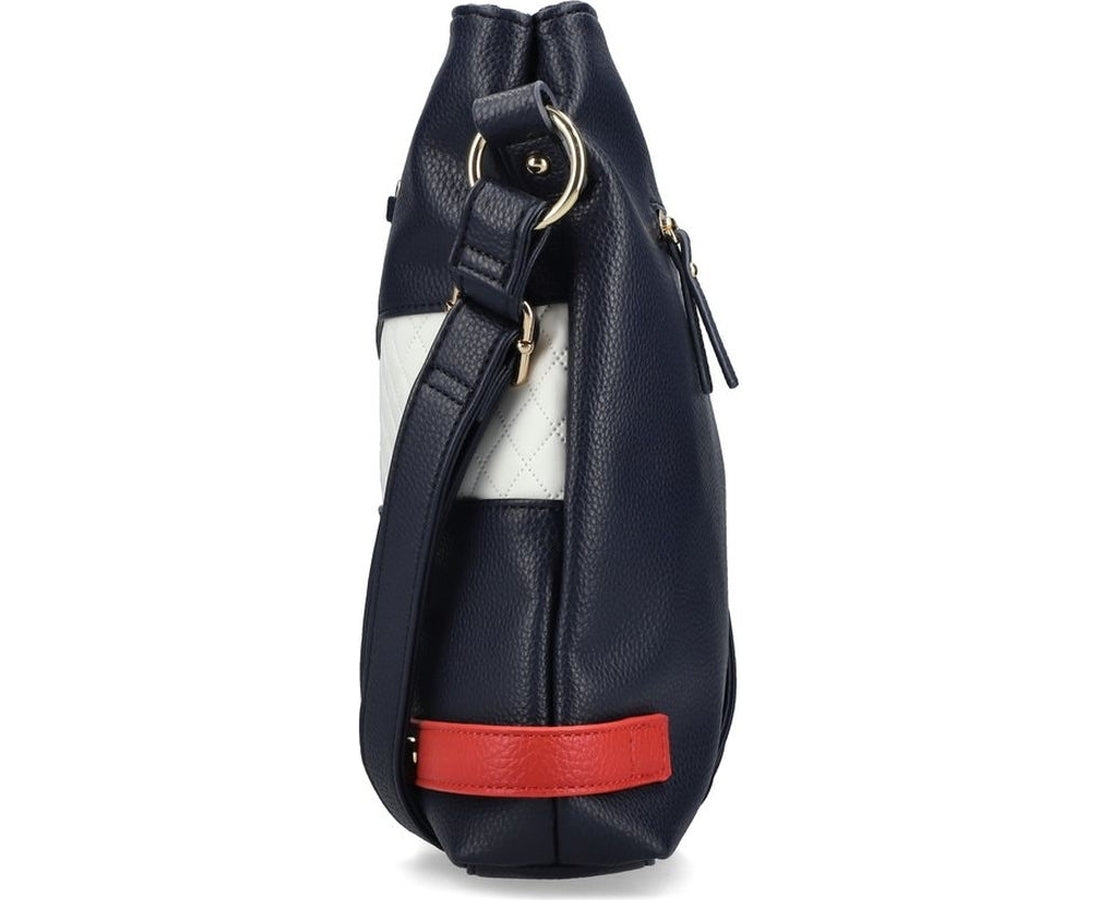 blue casual handbag