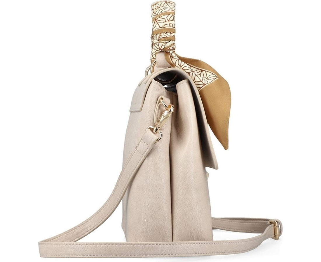 beige casual handbag