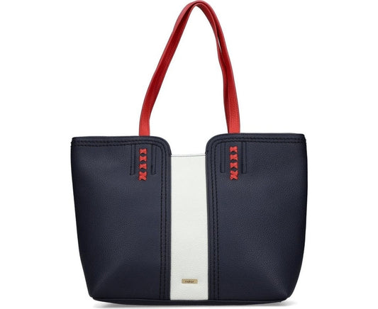 blue casual handbag