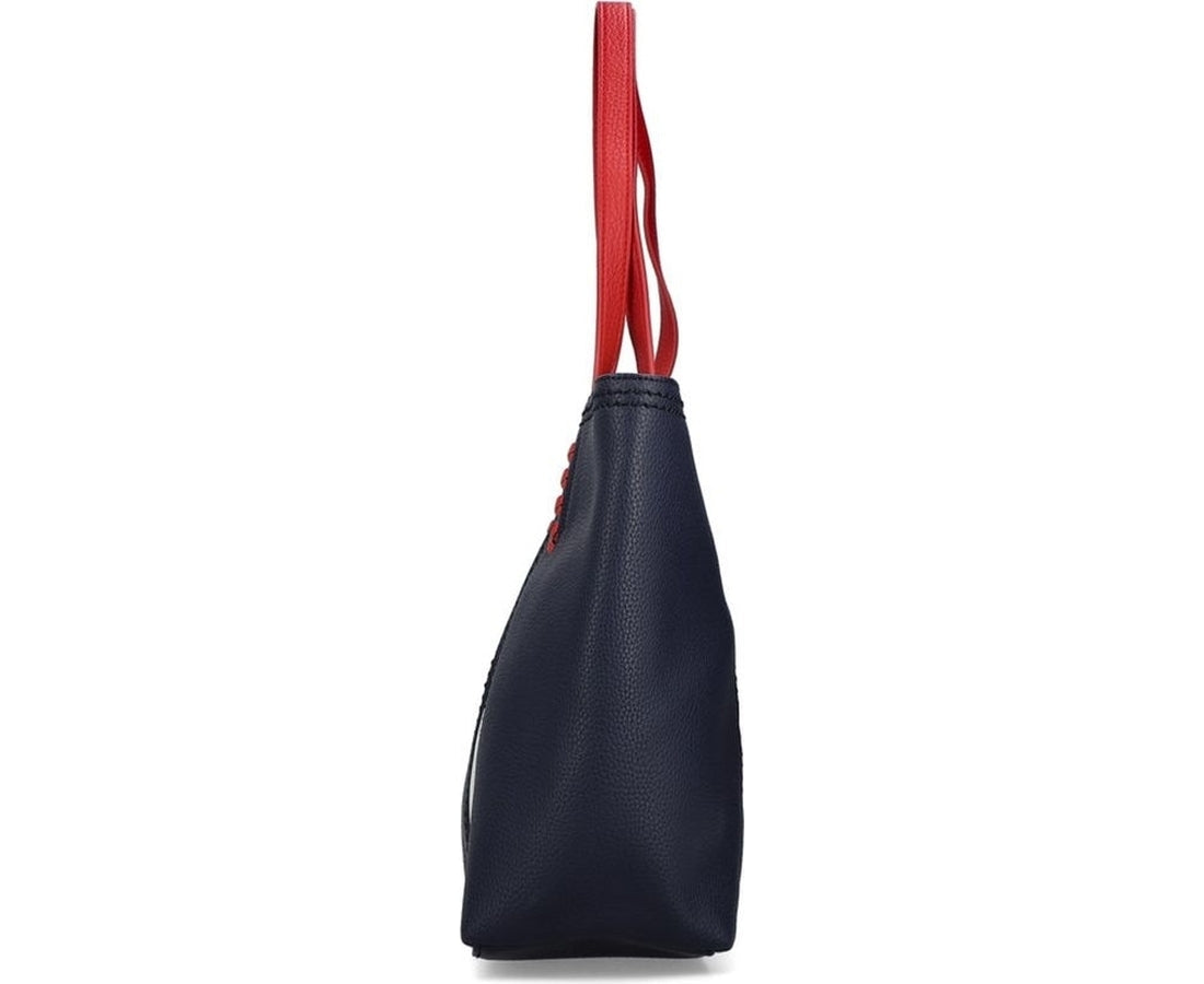 blue casual handbag