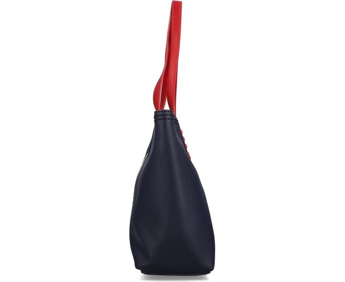 blue casual handbag