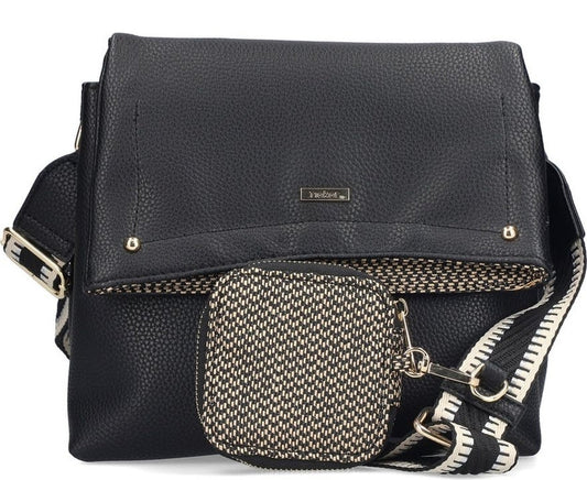 black casual handbag