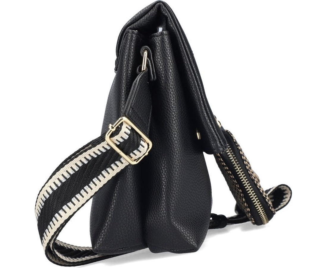 black casual handbag