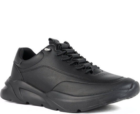 black closed sneakers