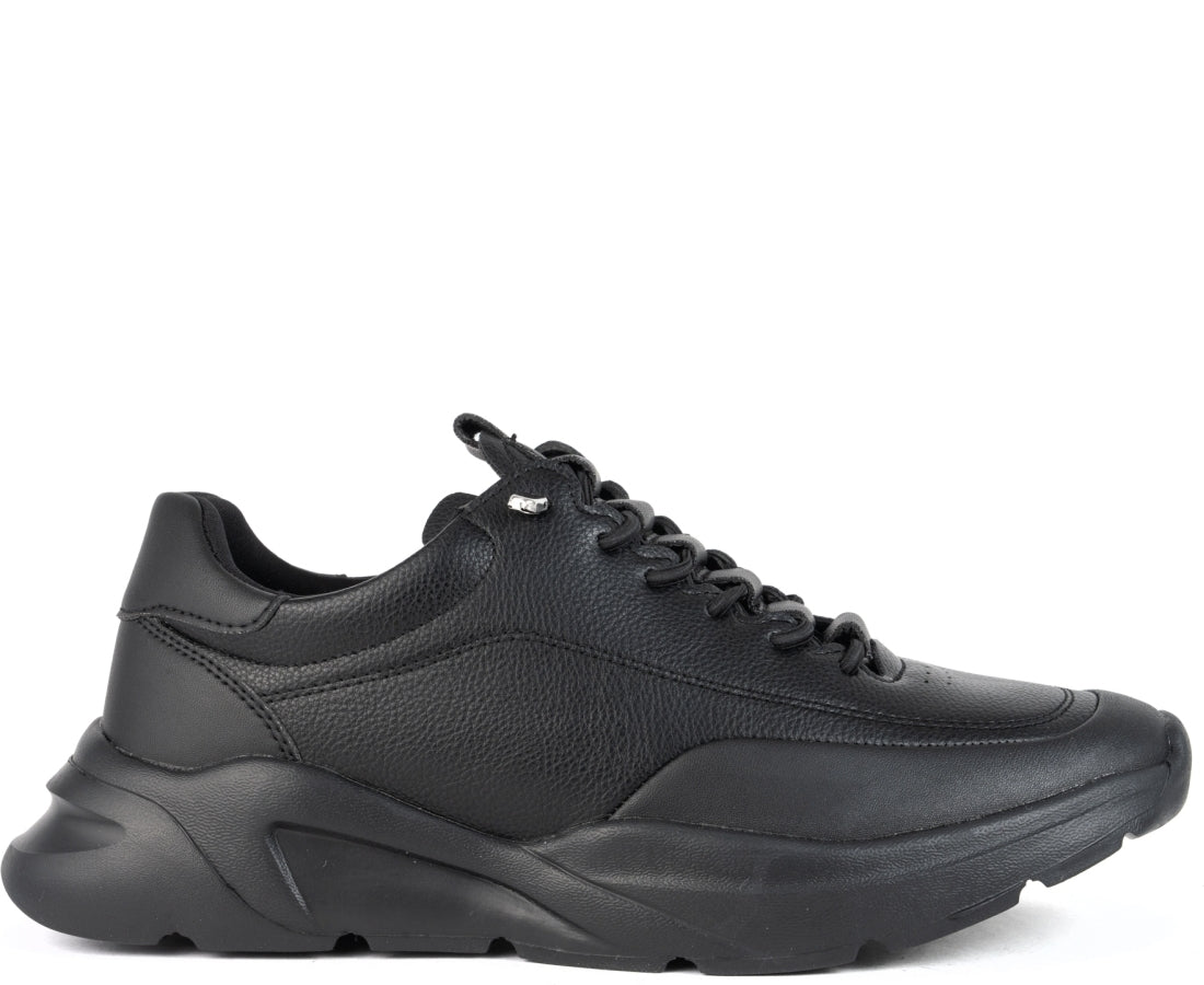 black closed sneakers