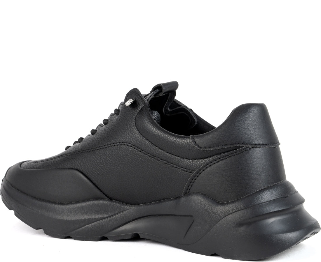 black closed sneakers