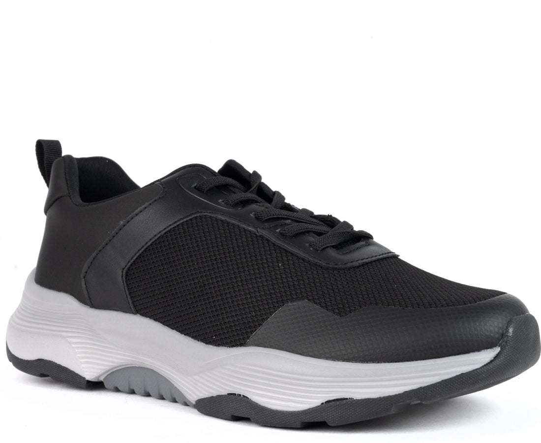 black closed sneakers