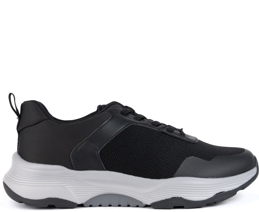 black closed sneakers