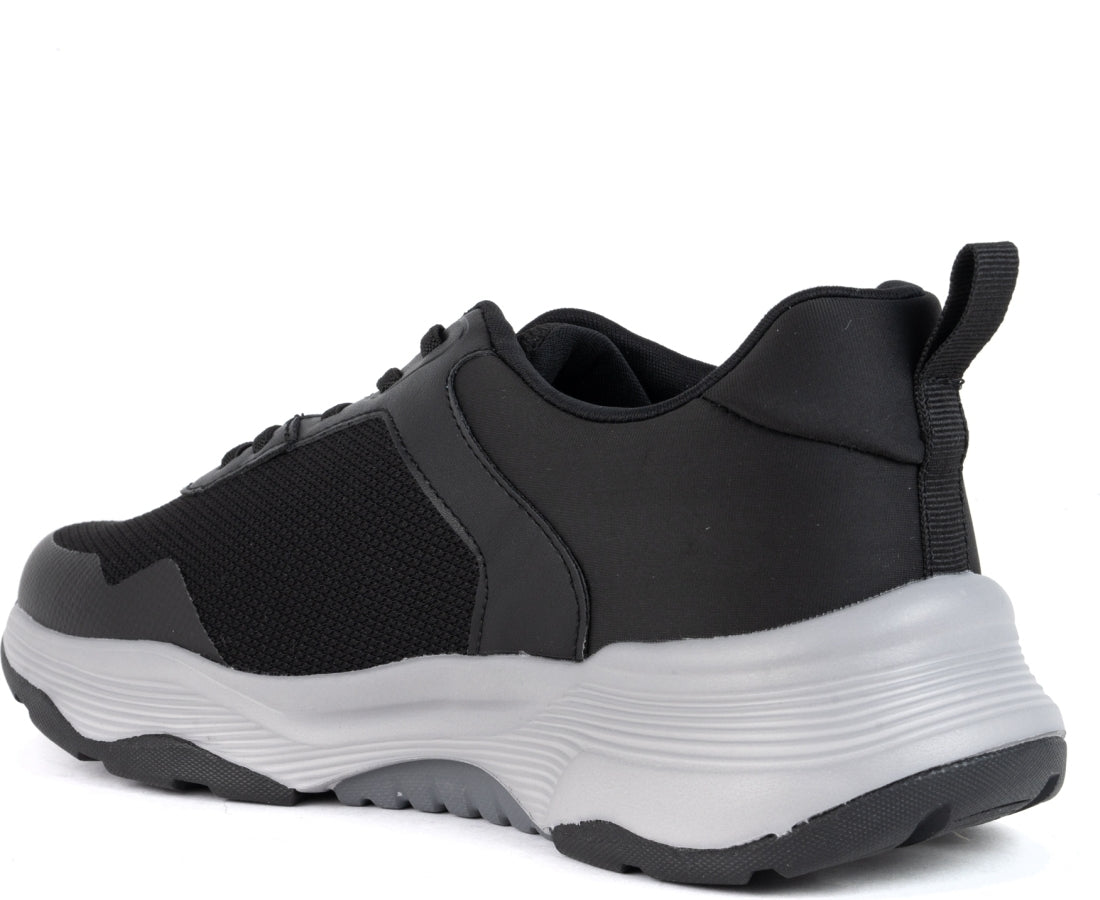 black closed sneakers